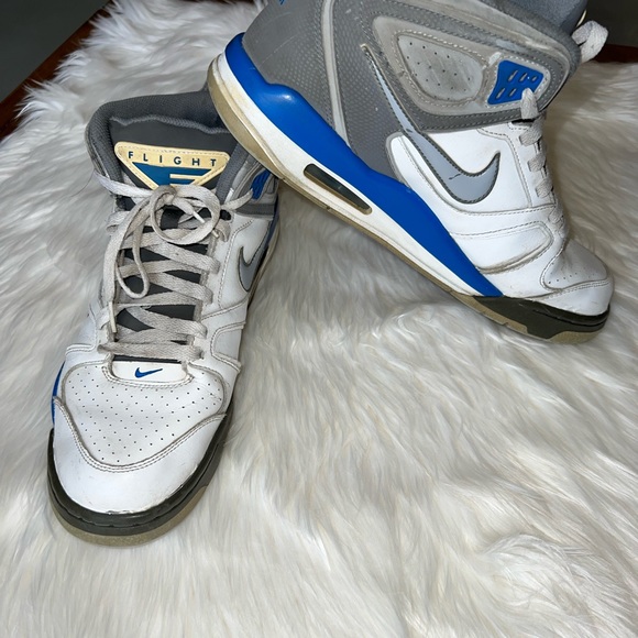 Nike Air flight Mens size 11.5. White/blue/gray vintage - Picture 4 of 10